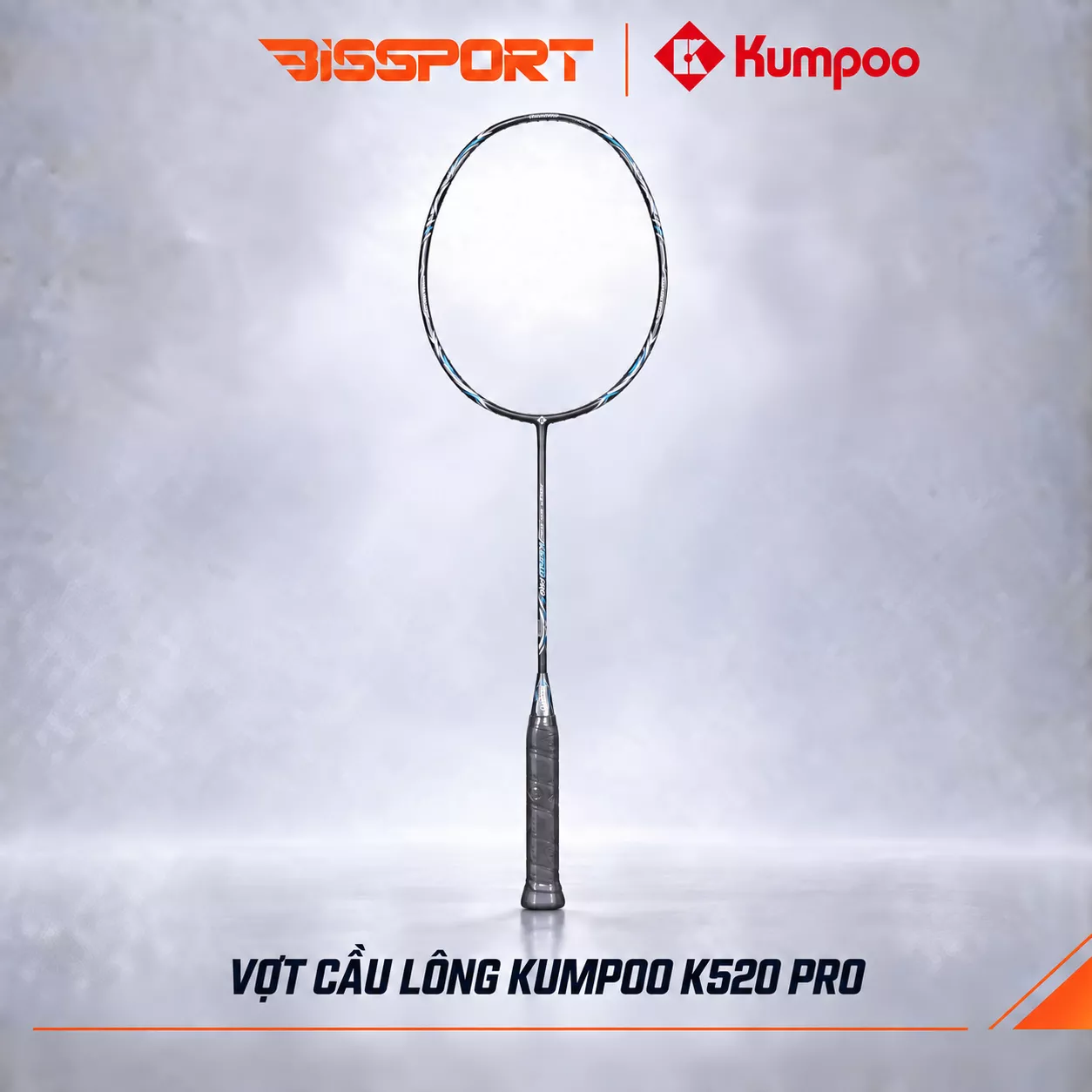 Vợt Cầu Lông Kumpoo Power Control K520 Pro Đen Chính Hãng - Lối Đánh Công Thủ Toàn Diện - Linh Hoạt