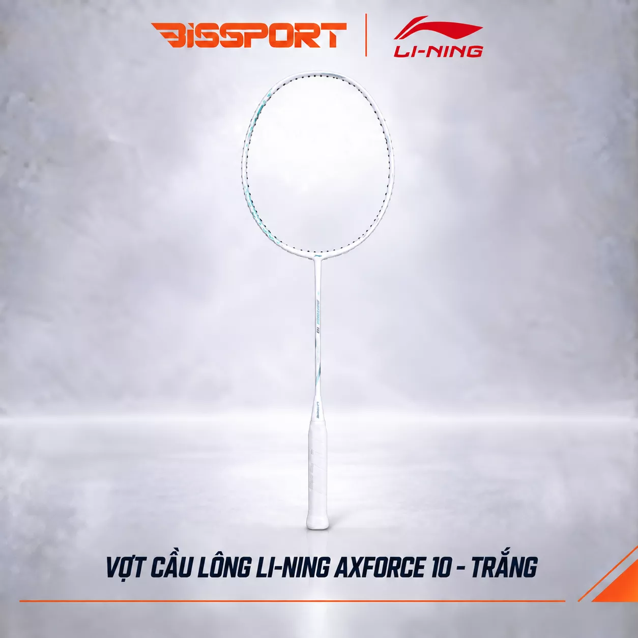 Vợt Cầu Lông Lining Axforce 10 Chính Hãng - Trắng - Linh Hoạt - Uy Lực - Điểm Ngọt Rộng - Kiểm Soát