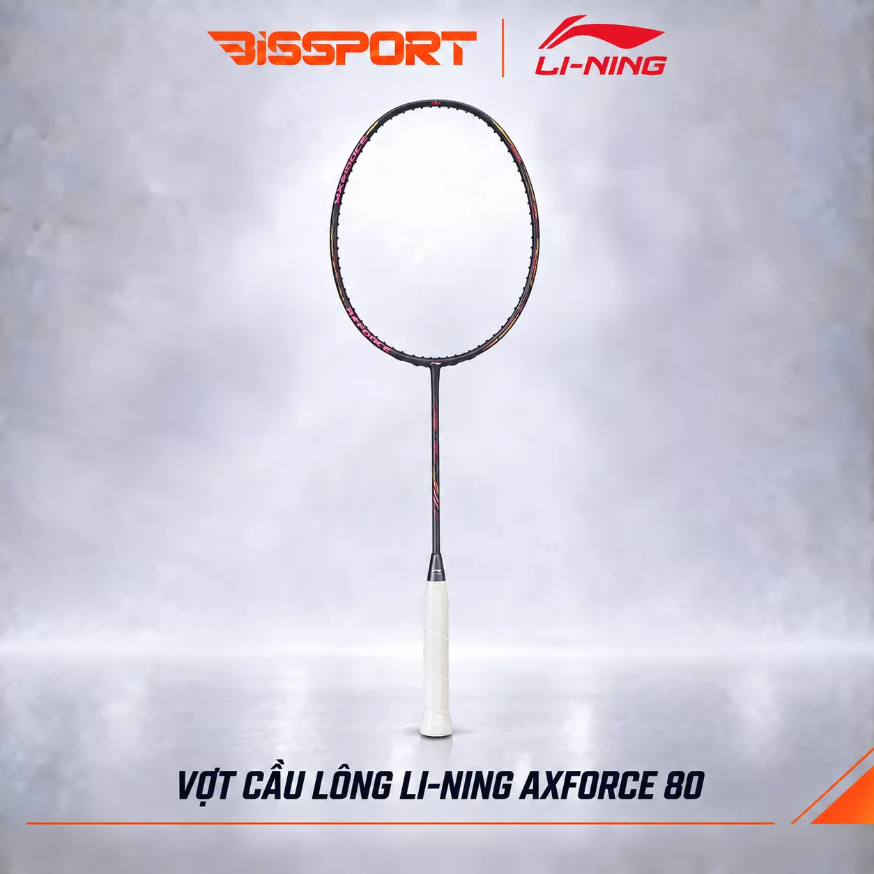 Vợt Cầu Lông Lining Axforce 80 Chính Hãng - Độ Căng Tối Đa 14kg - Cứng Cáp, Lực Đánh Mạnh Mẽ, Tấn Công Đỉnh Cao