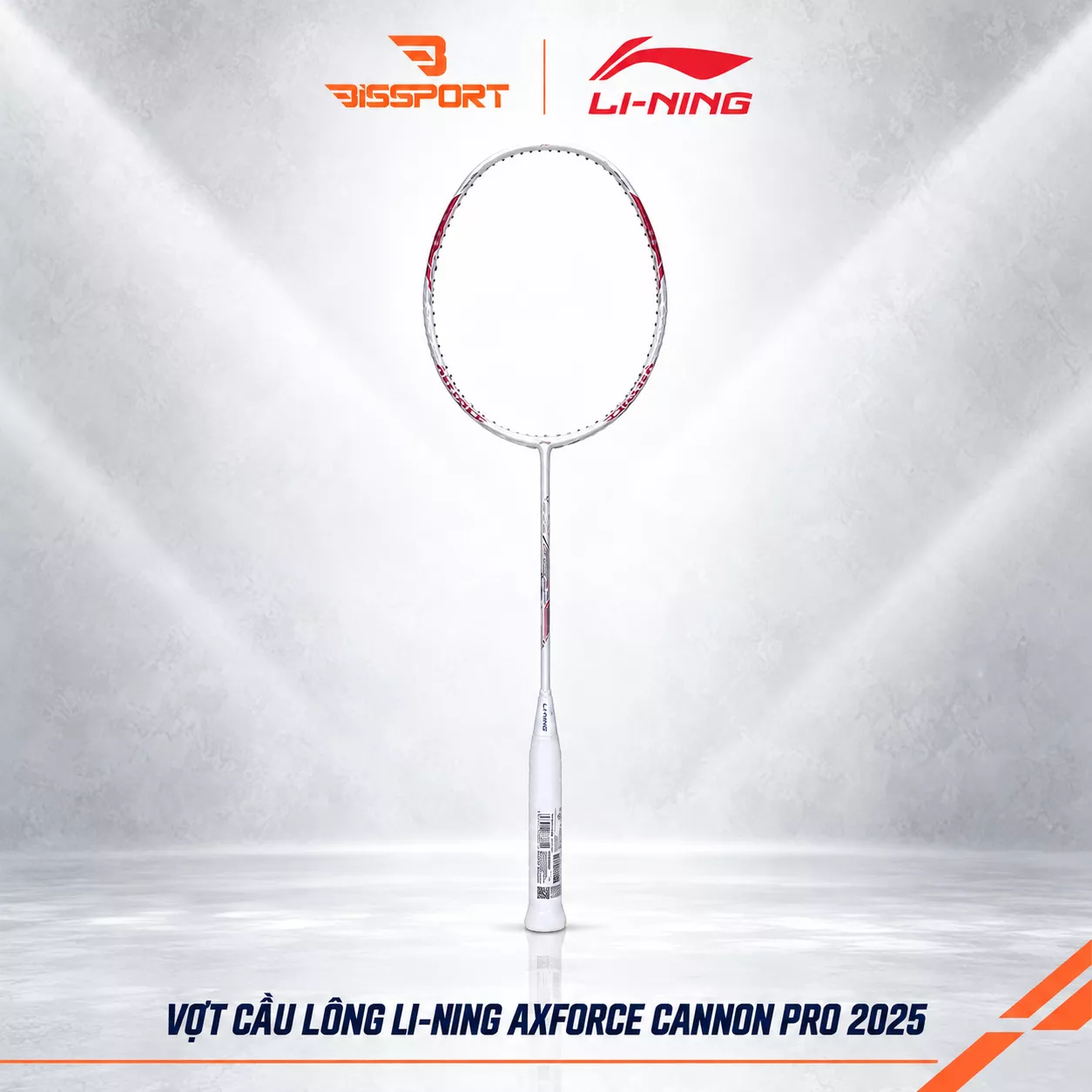 Vợt Cầu Lông Lining Axforce Canon Pro 2025 Chính Hãng - Màu Trắng - Thiên Công - Toàn Diện - Bền Bỉ - Linh Hoạt