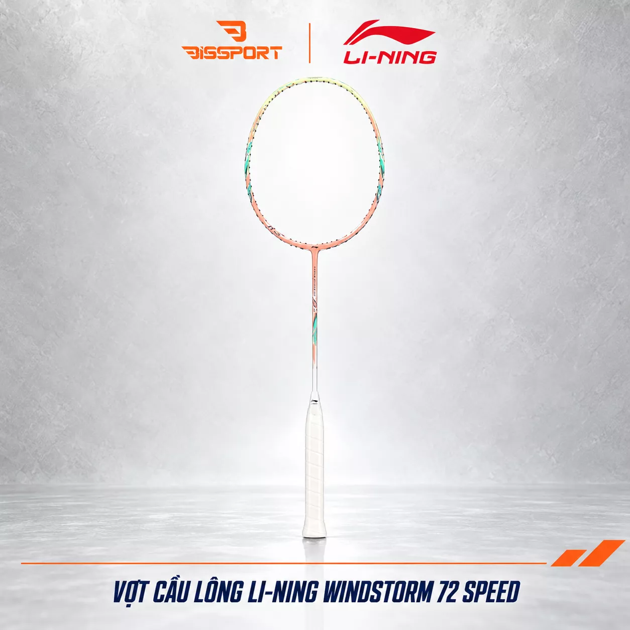 Vợt Cầu Lông Lining Windstorm 72 Speed Chính Hãng – Siêu Nhẹ 72gr – Nặng Đầu – Tốc Độ Vung Nhanh– Căng Lên Đến 13kg