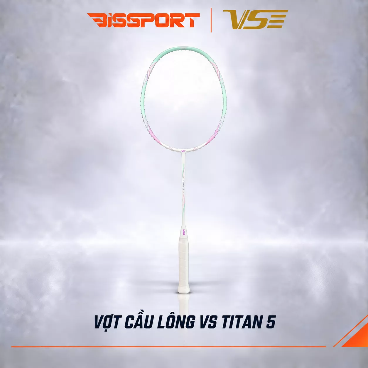 Vợt Cầu Lông VenSon VS Titan 5 Trắng Xanh Lá Chính Hãng - Tấn Công Uy Lực, Phản Xạ Cực Nhanh, Tốc Độ, Công Thủ Toàn Diện