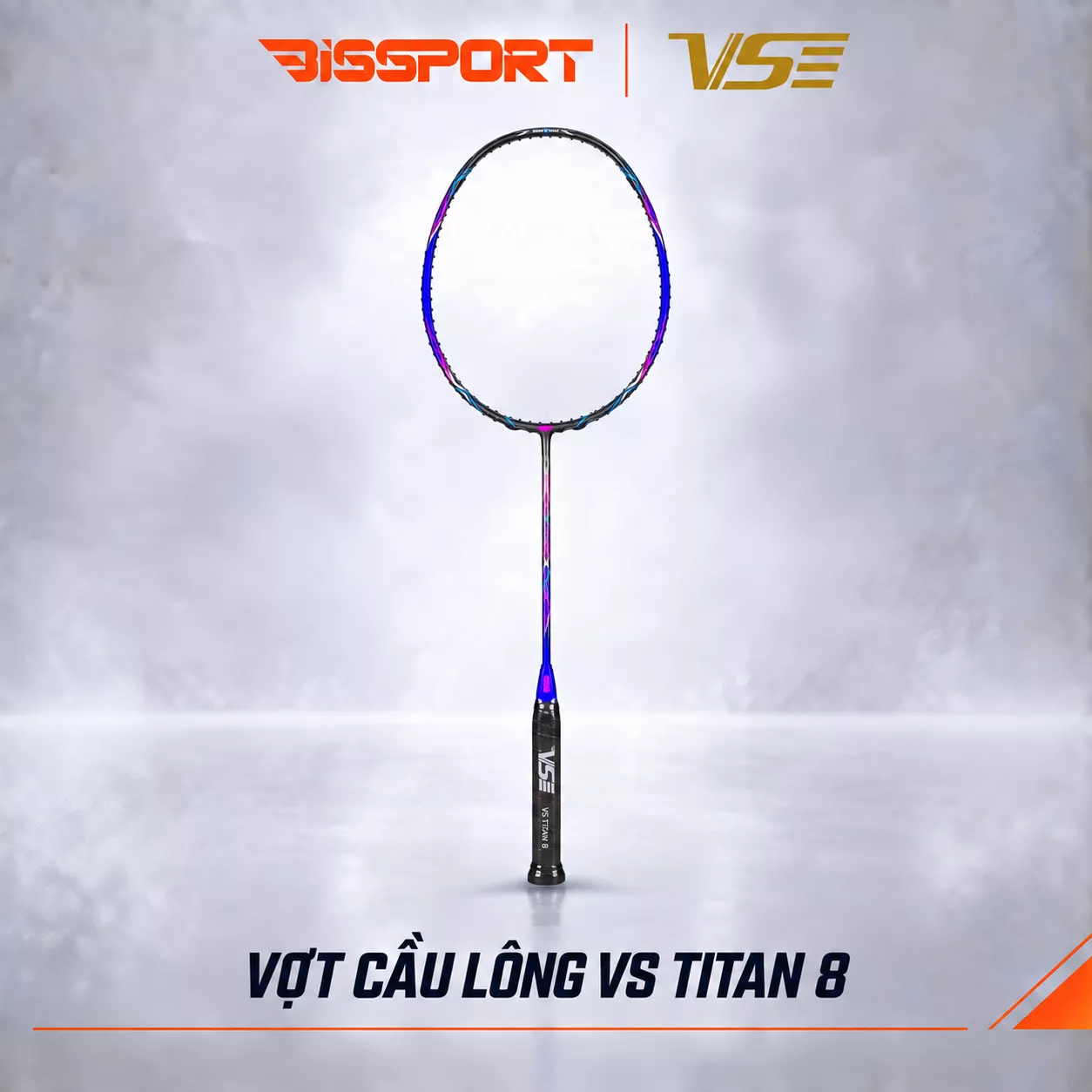 Vợt Cầu Lông VenSon VS Titan 8 Đen Xanh Chính Hãng - Tấn Công Uy Lực, Phản Xạ Cực Nhanh, Tốc Độ, Công Thủ Toàn Diện