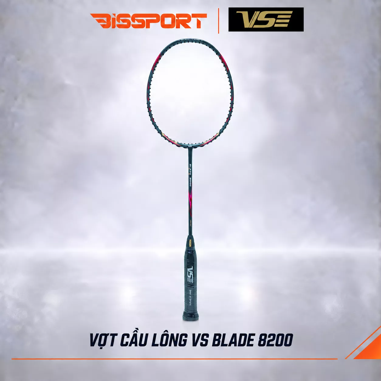 Vợt Cầu Lông VS Blade 8200 Đen Đỏ Chính Hãng – Toàn Diện Công Thủ - Nhẹ - Cân Bằng - Linh Hoạt - Ổn Định - Dễ Chơi
